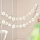 Landrain 2 Packs Retro Gänseblümchen Deko Boho Banner Party Dekorationen Girlande Frühling Blumen