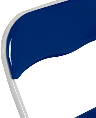 Harbour Housewares Blue/White Padded, Folding, Desk Chair