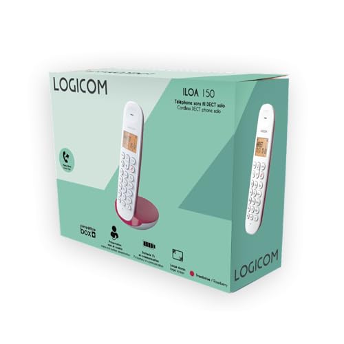 Logicom Iloa 150 Telefono Fisso Wireless Senza Risponditore - Solo - Telefoni Analogici E Dect - Lampone - 7