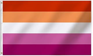 We Moment Zone 3x5 Foot Rainbow Flag and Lesbian Pride Flag 3x5 FT