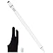 Produktbild iFoxtEK aktiver Pen,wiederaufladbar Eingabestift mit Einstellbarer feiner Spitze Active Stylus Stift Pencil kompatibel für Apple ipad iPhone Samsung Surface Huawei HP Touchscreen Tablet (Weiß)