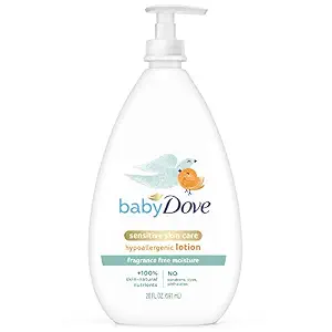 Baby Dove Sensitive Skin Care Baby Lotion, Fragrance-Free, 20 oz