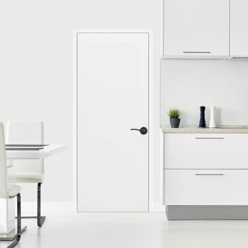Image of Kwikset Sedona Dummy Door Handle, Single Sided Lever for Closets, French Double Doors, and Pantry, Satin Brass Non-Turning Left Handed Interior Push /Pull Lever, with Microban Protection