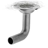 Genérico Desagüe Cubierta - 8x3.2x7.8cm Desagüe Cubierta Marina Acero, Tapa Desagües | para, Yate, Kayak, Baño, Alfombrillas Mar - Resistente Corrosión Acero Inoxidable para Aplicaciones