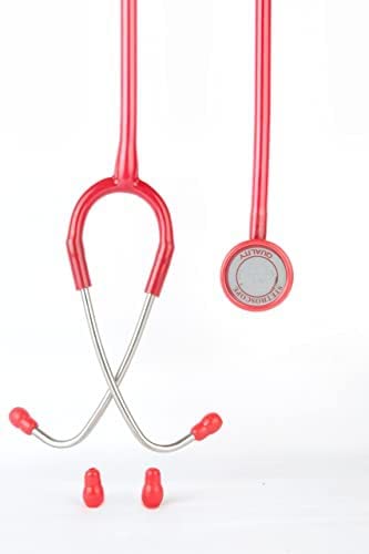 HCG Health Cure Generation Stethoscope stainless steel Dual Head (Bosm 11) cardiology for Doctors, nurse 3 year warranty CE & ISO CERTIFIED (Red) (B0BG8NLS28) Amazon Price History, Amazon Price Tracker