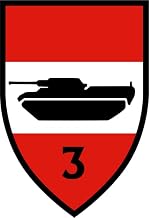 Austrian Armed Forces 3D Armored Division Self-Adhesive Vinyl Decal