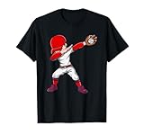Dabbing Baseball Player Boys Drawing With Baseball Ball T-Shirt