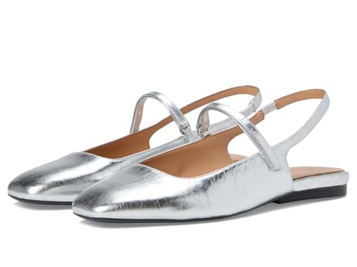 Naturalizer Women's Connie Silver Leather 5 Medium