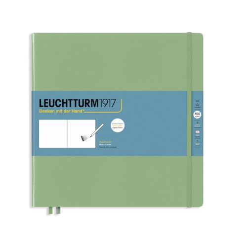 Leuchtturm1917 - Square Hardcover Sketchbook (Sage) - 112 Pages of 150g/m² Paper