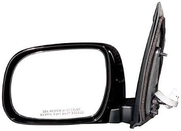 Go-Parts - Outside Side View Mirror Assembly for 2004-2010 Toyota Sienna, Left Driver Side, Power, Heated, Without Memory, Gloss Black Code 202, 87940AE900, Replacement