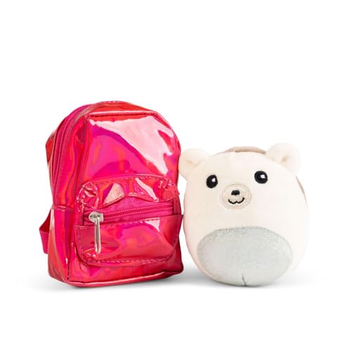 Keycraft Paw Cuddles Bear Stuffed Animal Plush Toy with Backpack |Mini Bag Collection| Soft Toy Gift for Kids|Schoolbag