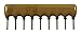 BOURNS - 4609X-101-562LF - Fixed Network Resistor 4600X Series Bussed 9 Pins 8 Elements SIP 5.6 kohm-6pack