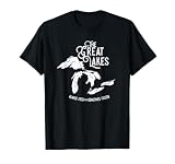 Great Lakes Always Fresh Sometimes Frozen Michigan Wisconsin T-Shirt