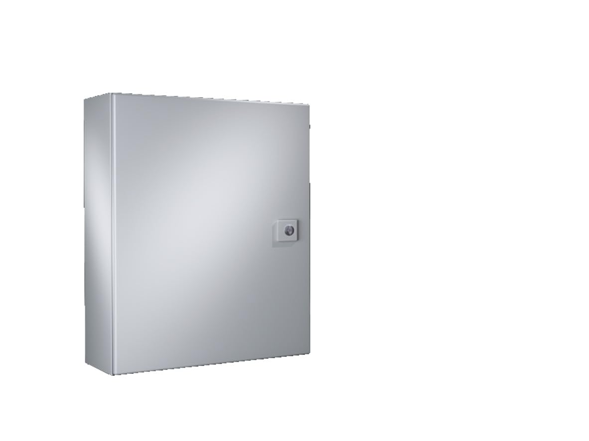 Rittal WM Series Wall-Mounted Enclosure, Carbon Steel, 15.7 x 15.7 x 8.27 inches, Single Door