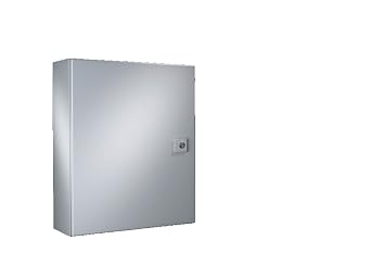 Rittal WM Series Wall-Mounted Enclosure, Carbon Steel, 15.7 x 15.7 x 8.27 inches, Single Door
