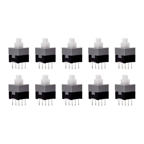 Mini interruptor táctil de 6 pines micro pulsador momentáneo de 8.5x8.5mm sin tapa tipo unlock