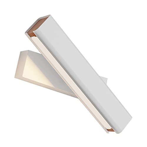 XHTLLO Simple Wall Lamp, 350° Flexible Rotation Light Home Decoration for Bedroom, Living Room, Pretty Design, Ideal Lighting, Aluminum(AWhite)