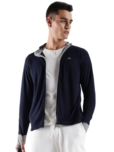 Image of ADRO Sunscreen Jacket for Men UV Sun Advanced Protection Running Jackets For Men Biker Jackets with Zipper Sports jacket for men