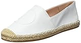 Tommy Hilfiger Damen Th Logo Leder Espadrille Hausschuh, Natur, 41 EU