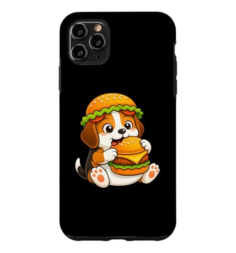 �n���o�[�K�[��H�ׂ邩�킢������r�[�O���� �X�}�z�P�[�X iPhone 11 Pro Max �p