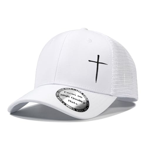 Image of Christian Hats for Men Women,Jesus Cross Hat Christian Religious Gifts for Birthday /Christmas