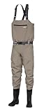 Greys Fin Wathose Mit Gummistiefeln | Atmungsaktive Wasserdichte Fliegenfischer- & Jagdwathose Für Fluss, See & Küste | Integrierte Stiefel | Verstellbare Träger | XL | UK 9,5-10,5 | EU 44/45