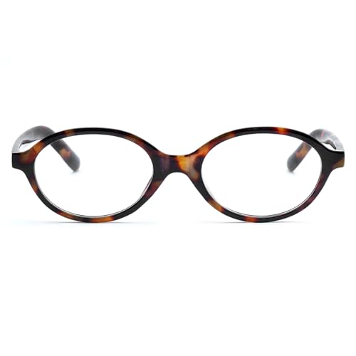 SUNBSR Retro Oval Glasses for Women Men 90s Small Round