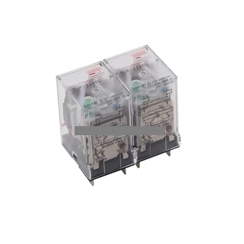 Relais RLH-224DL 8 broches 10A 24V CC pour commutation de circuit électrique