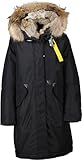wasserabweisend Parajumpers Damen Daunenmantel mit abnehmbarem Pelz schwarz Gr. L (XL)