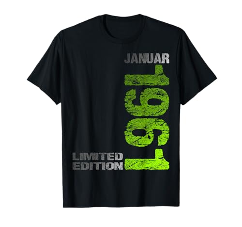 Januar 1961 Mann Frau 65. Geburtstag Limited Edition T-Shirt