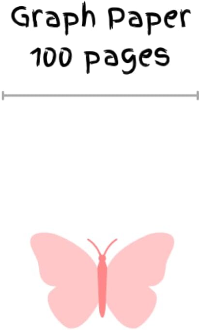 Independently published Butterfly - 100 pages graph paper 8x5