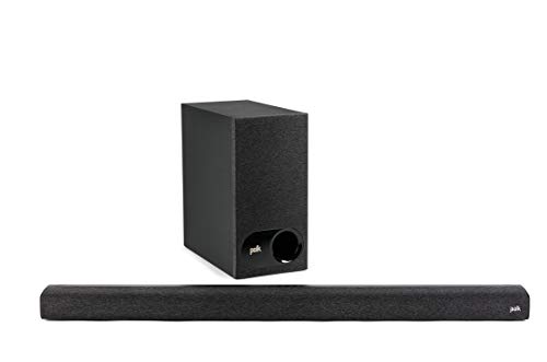 Polk Audio Signa S3 TV Soundbar mit Subwoofer, HDMI ARC, Bluetooth, Google Chromecast, Soundbar TV mit 5.1 Dolby Digital Decoding, AUX, optischer Eingang, Schwarz