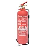 1kg Pulverlöscher, Feuerlöscher für Zuhause, Feuerlöscher Auto, ABC Pulver inkl. Halterung und Instandhaltungsschild