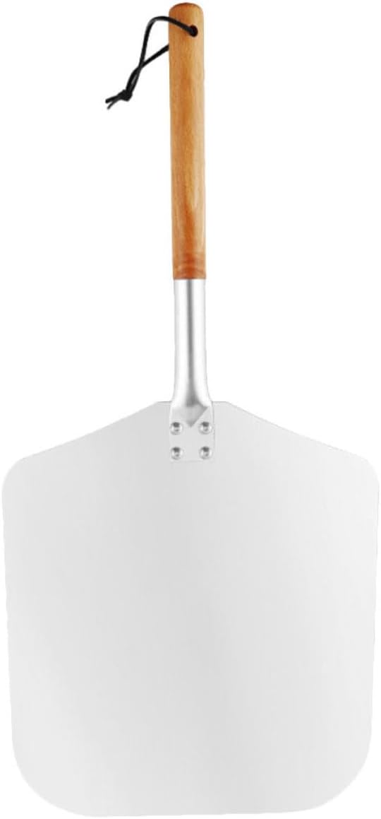 Aluminum with Wood Handle Pizza Peel for Kitchen Baking Use