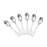 6er Pack rostfreie kleine Löffel aus Edelstahl zum Backen in der Küche Verwenden Sie Kaffeerührer