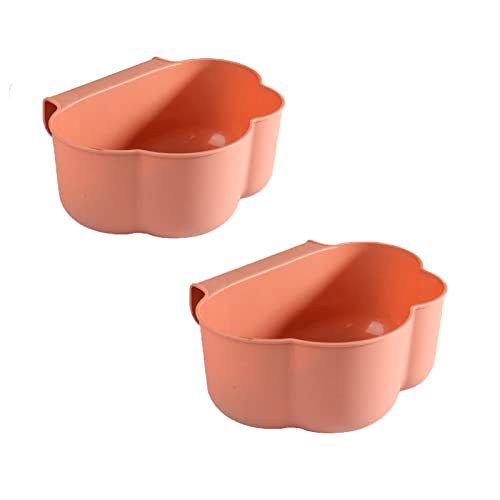 Geananao Auffangschale für Küchenabfälle zum Einhängen wickeltisch zubehör wickeltisch organizer Hängender Aufbewahrung Küche Müllkorb Hausmüll Container für Küchenschrank Kommode (Pink, 23x18x9cm)
