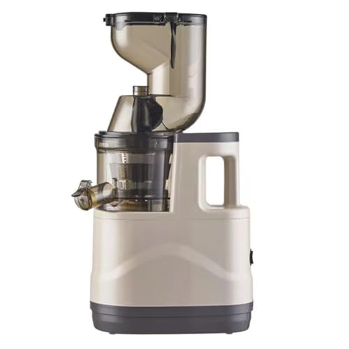 Máquina exprimidora de masticación, canal de alimentación de 80 mm, fácil de limpiar, máquina extractora de jugo fresco y saludable con alto rendimiento de jugo, con cepillo, exprimidor centrífugo