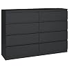 3xeliving Dressoir DEMII met 8 laden in 4 kleurvarianten, 120 cm, zwart