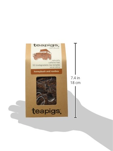 Teapigs Rooibos Tea Made With Whole Tea Leaves, Natural Ingredients, Non-GMO, Caffeine-Free Red Bush Tea &ndash; 50 Count (1 Pack of 50 Teabags)