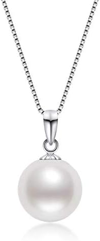 Single Pearl Pendant Necklaces 18K Gold 