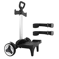 Rucksack-Trolley, Rollwagen mit Kantenschutz, geräuschlos, große Räder, Aluminiumlegierung, faltbare Handkarre mit Gepäckgurt, für Universal-Rucksäcke, Gepäckwagen für Jugendliche, Erwachsene, Schule,