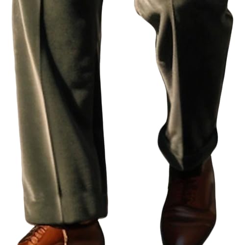 Mens Casual Corduroy Pleated Pants Relaxed Fit Corduroy Trousers Straight Leg Pleated Dress Men Pant3