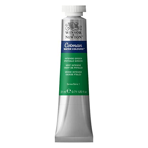 Winsor & Newton Cotman 21ml Water Colour Tube - Intense Phthalo Green, 21 ml (Pack of 1)