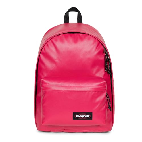 Eastpak Out of Office Sac à dos 27L (44 x 29,5 x 22 cm), compartiment ordinateur 13–15”, sac école et travail résistant et déperlant avec bretelles rembourrées - GLOSSY CARMINE