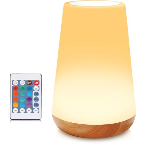 Luminária Portátil Cromoterapia Abajur Iluminação Usb Sem Fio Mes...