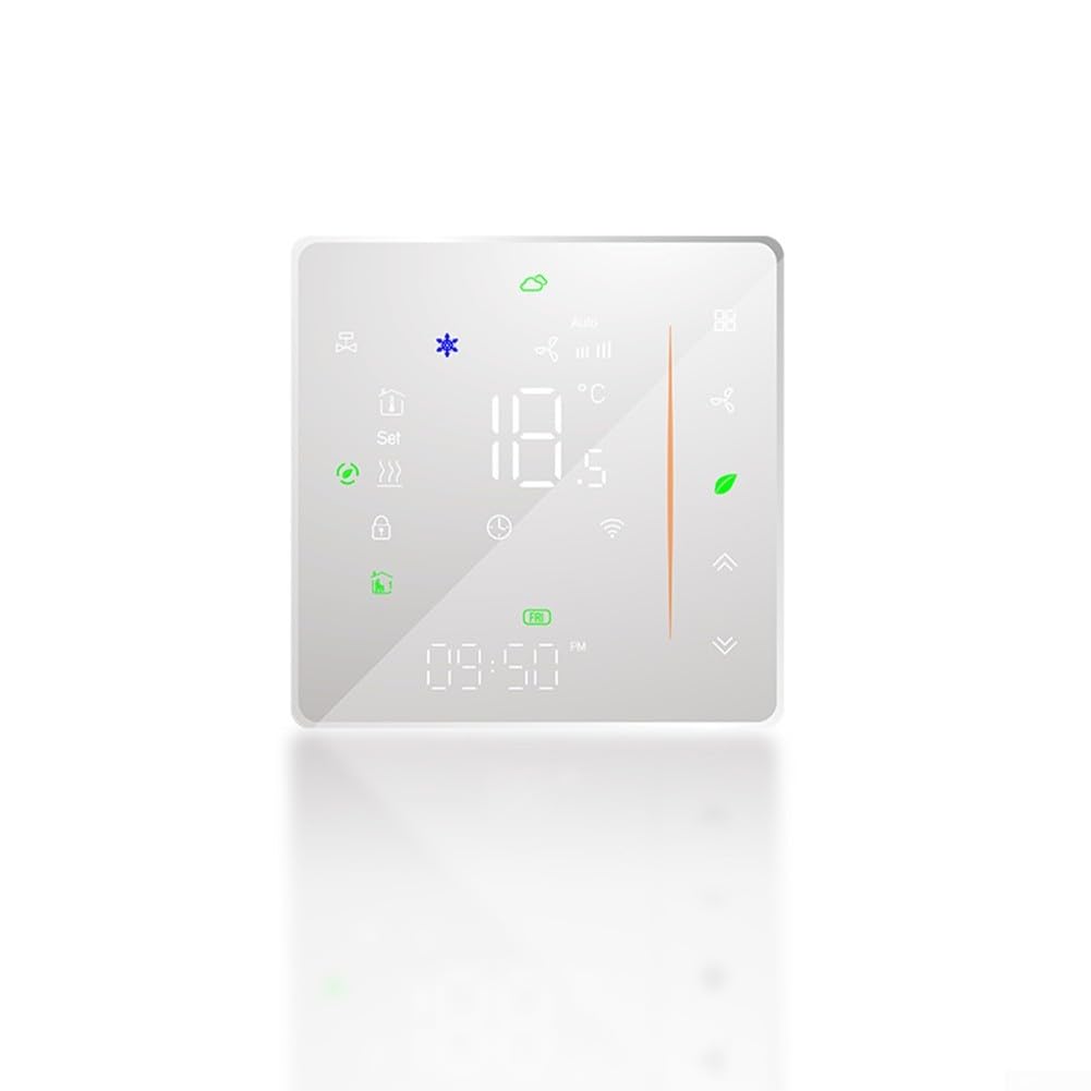 Thermostat intelligent WiFi à écran tactile programmable compatible avec Alexa et Smart Life
