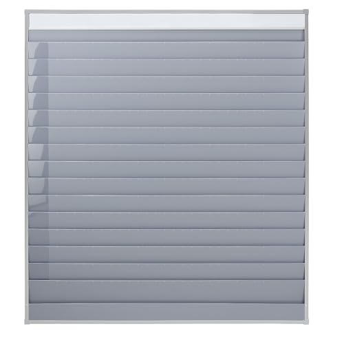 Certeo EICHNER | Planungstafel | Profi-Ausführung | 15 Schienen | 1 Ablagefach