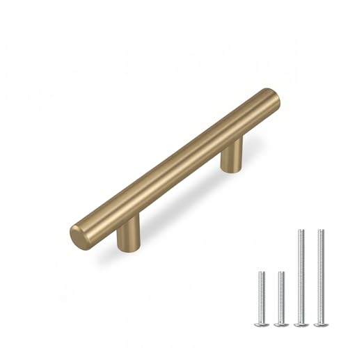 Image of homdiy 30Pack 2-1 /2in Cabinet Handles Champagne Bronze Kitchen Cabinet Pulls Drawer Pulls for Dresser Drawers