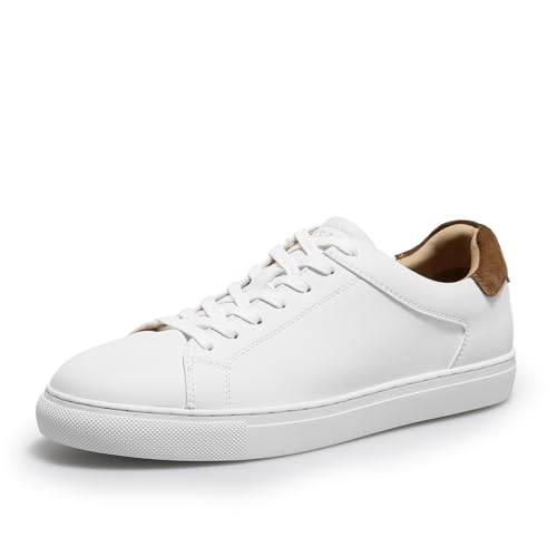 Image of Classic Sneakers Leather Casual Dress Sneakers Breathable Lace-up Oxford Fashion Sneaker for Men