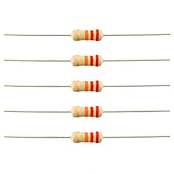 Insignia Labs - 22k Ohm Resistor (10Pcs) - 22k Ohm 1/4w (0.25 Watt) ?5% Tolerance Metal Film Fixed Resistor